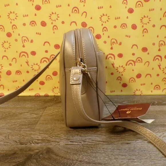ETIENNE AIGNER NEW Women's Golden Leather Small Crossbody Purse 7"x7"x2.5" - Picture 4 of 15